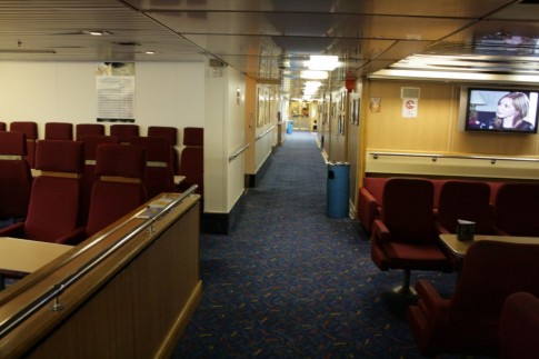An overall view looking forward before the refit.
