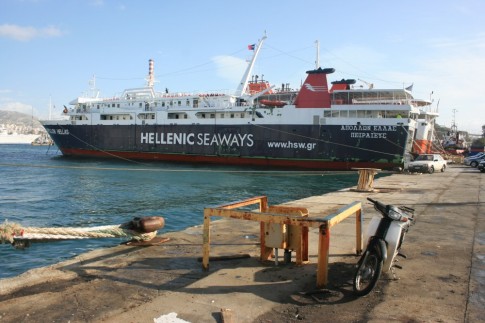 HSW's Apollon Hellas, usually to be found operating on the short crossing between Piraeus and Aegina.