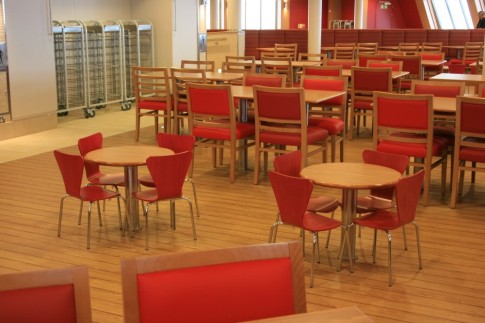 The Spirit of Britain's Food Court offers seating for all sizes of passenger.