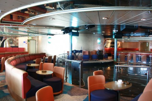 RIght aft on Deck 7: the Hannibal nightclub and bar.