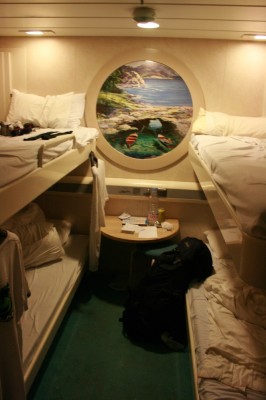 Standard four berth inside cabin.