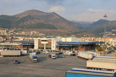 The international terminal at Igoumenitsa. 
