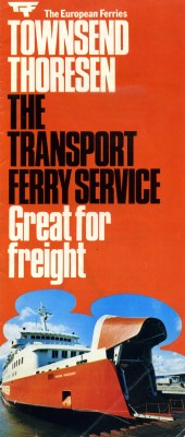 Early days at Felixstowe where the operating company was technically still the Atlantic Steam Navigation Co with their Transport Ferry Service name still in use.