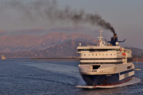 Cruise Olbia (ex-Superfast VI) arriving at Olbia.