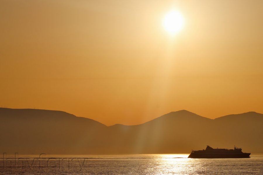 Blue Star Paros off Piraeus.