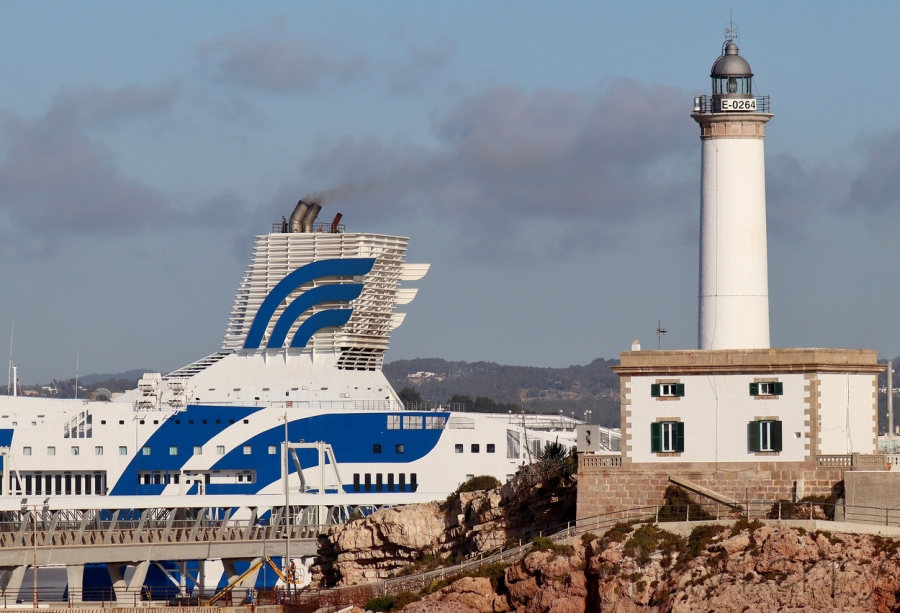 GNV's Majestic at Ibiza.