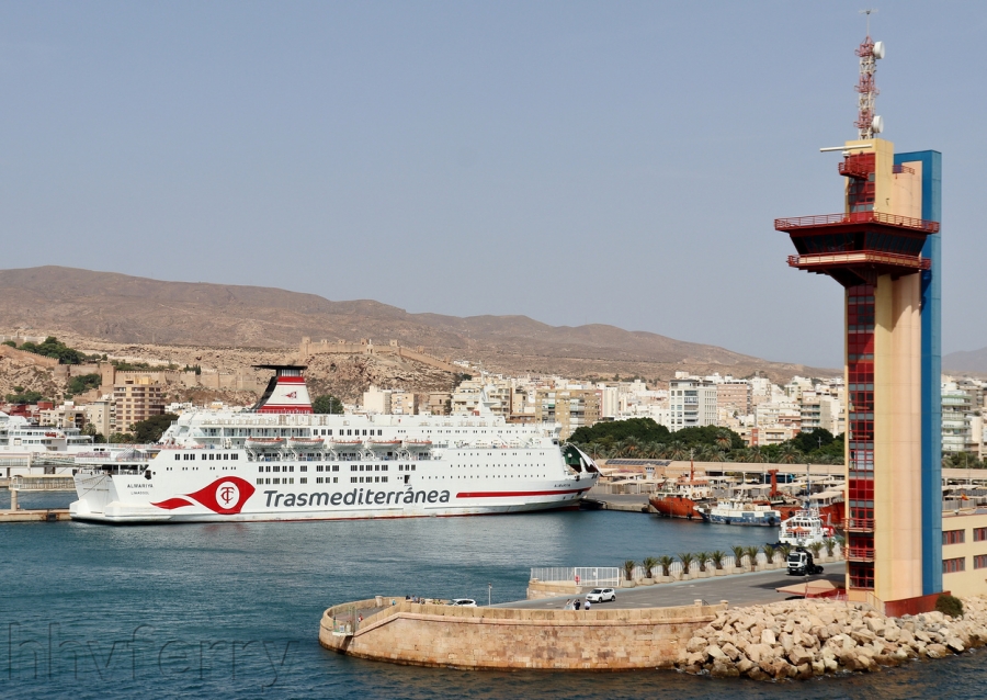The Almariya (ex-Olau Hollandia) at Almeria, October.