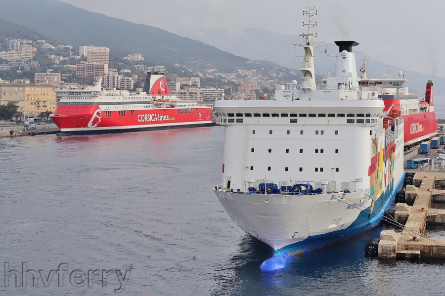 At Bastia in June: Jean Nicoli, Moby Zaz? and Vizzavona.