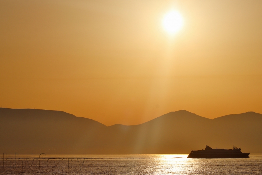 Blue Star Paros off Piraeus.